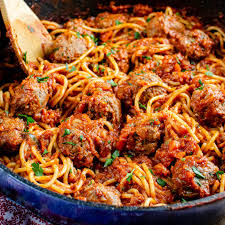 spaghetti and meatballs